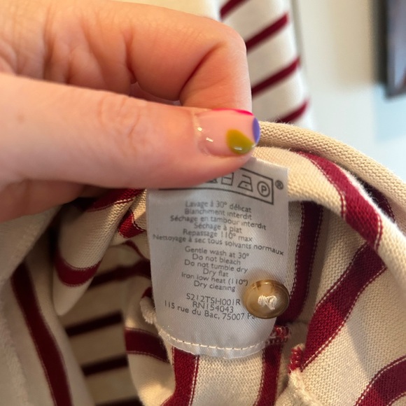 Sezane Gatsby Mariniere (Red/Ecru) - Picture 6 of 7